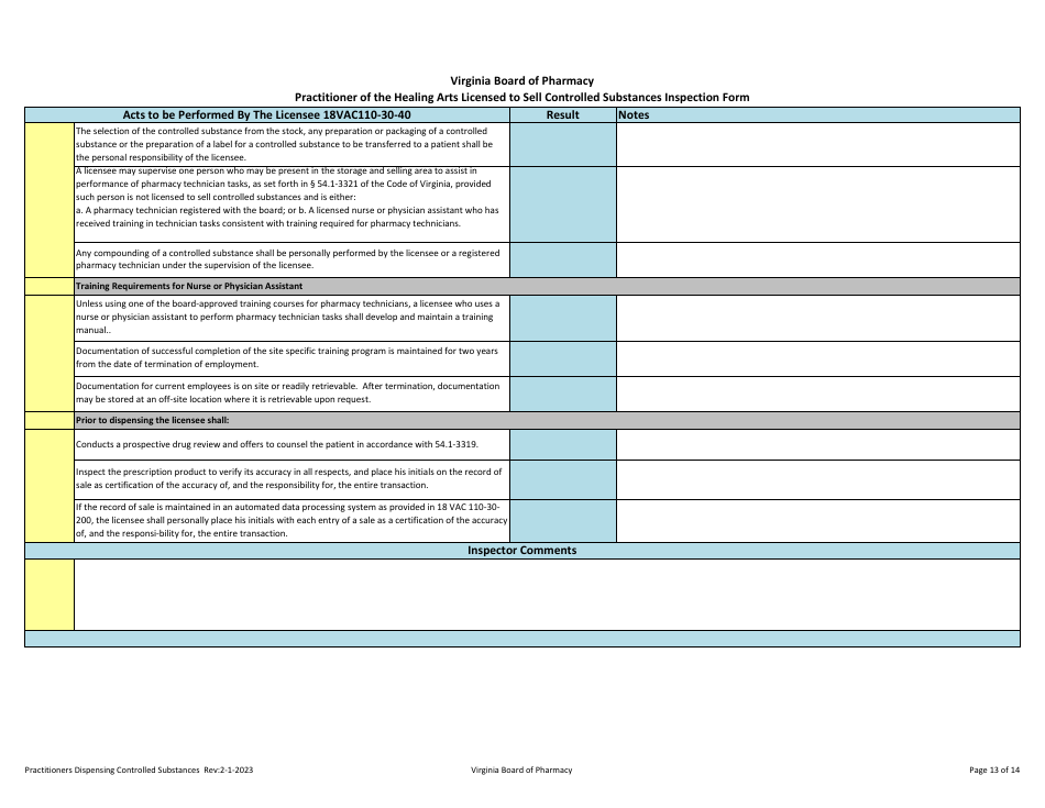Practitioner of the Healing Arts Selling Controlled Substances - Virginia, Page 13