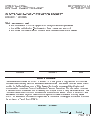 Form DCSS0759 Electronic Payment Exemption Request - California, Page 2