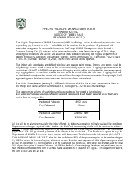 Document preview: Notice of Timber Sale (Regeneration Harvest) - Phelps Wildlife Management Area - Virginia, 2023