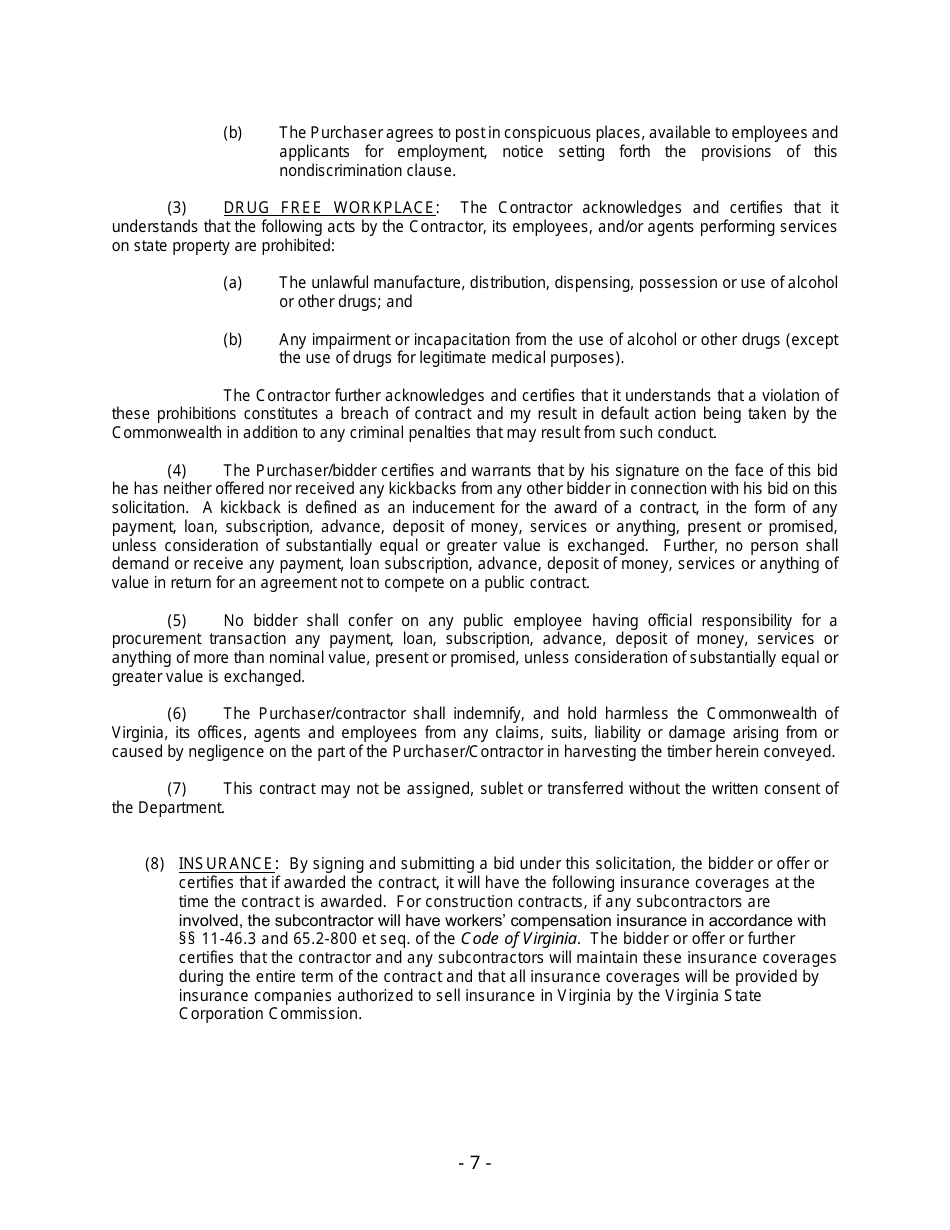 Notice of Timber Sale (Regeneration Harvest) - Phelps Wildlife Management Area - Virginia, Page 7