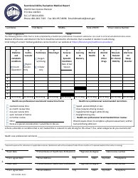Document preview: Form DLD134 Functional Ability Evaluation Medical Report - Utah