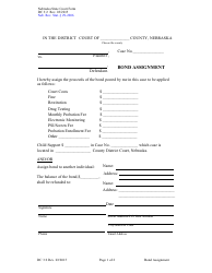 Form DC3:2 Bond Assignment - Nebraska