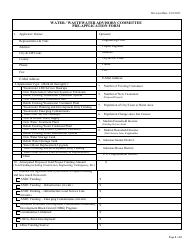 Water/Wastewater Pre-application Form - Arkansas, Page 2