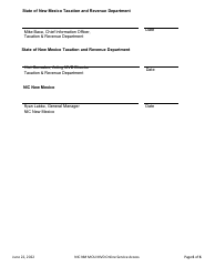 Memorandum of Understanding - New Mexico, Page 6