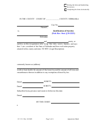 Form CC13:1 Appearance Bond - Nebraska, Page 3