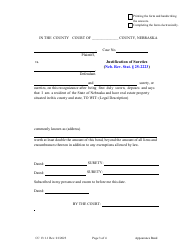 Form CC13:1.1 Appearance Bond With Preset Conditions - Nebraska, Page 3