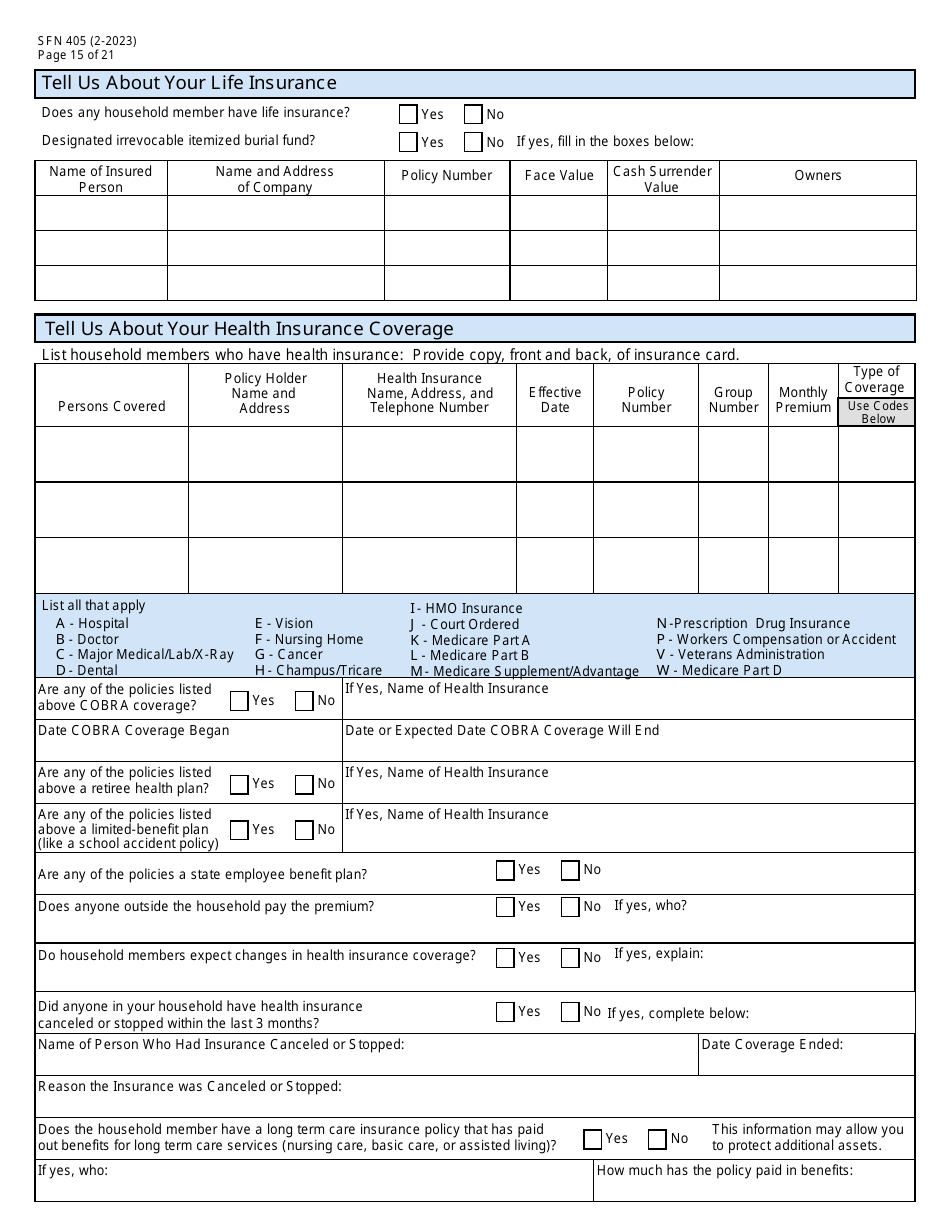 Form SFN405 Application for Assistance - North Dakota, Page 17