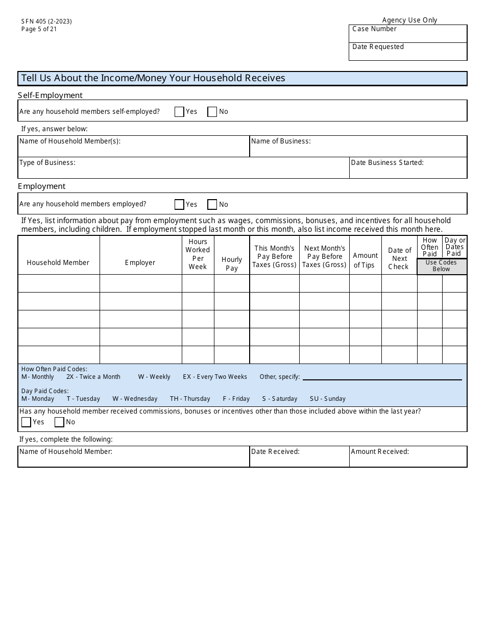 Form SFN405 Application for Assistance - North Dakota, Page 7