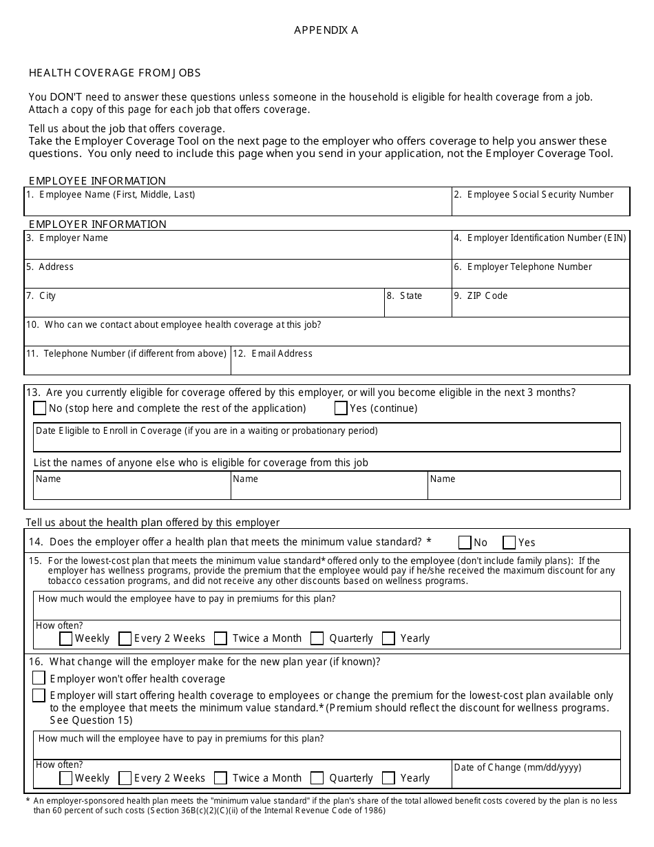 Form SFN1909 Application for Health Coverage and Help Paying Costs - North Dakota, Page 14
