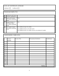 Form K Teacher&#039;s Certificate Level Upgrade - New Brunswick, Canada, Page 2