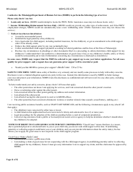 Form MDHS-CSE-675 Application for Child Support Services - Mississippi, Page 4