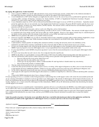 Form MDHS-CSE-675 Application for Child Support Services - Mississippi, Page 5