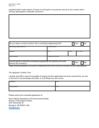 Form SFN62297 Application for Lead Service Line Inventory Assistance - North Dakota, Page 3