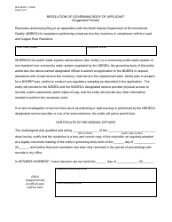 Form SFN62297 Application for Lead Service Line Inventory Assistance - North Dakota, Page 4