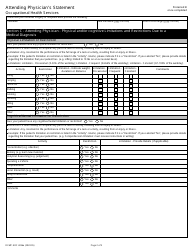 Form RCMP GRC4056 Attending Physician&#039;s Statement - Canada, Page 2