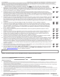 Form C-32.1 Section 32 Waiver Agreement: Claimant Release - New York (French), Page 2