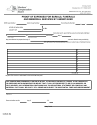 Document preview: Form C-65 Proof of Expenses for Burials, Funerals and Memorial Services by Undertaker - New York