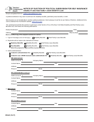 Form DB-26 Notice of Election of Political Subdivision for Self-insurance - New York