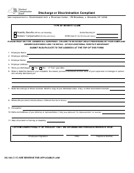 Form DC-120 Discharge or Discrimination Compliant - New York