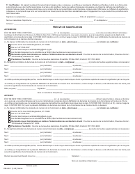 Form RB-89.1 Rebuttal of Application for Board Review - New York (French), Page 4