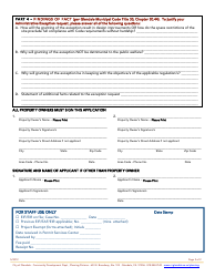 Administrative Exception Application - City of Glendale, California, Page 2