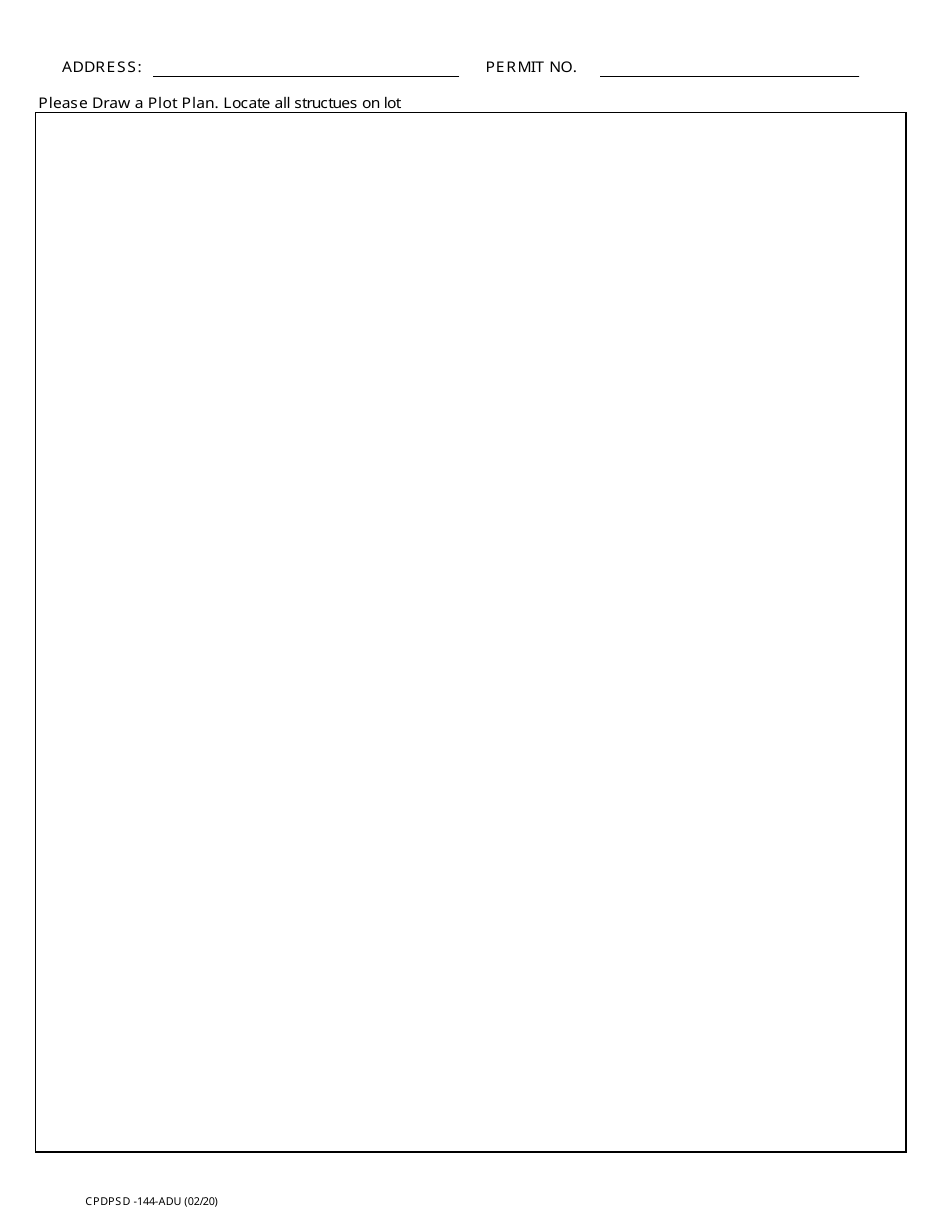 Form CPDPSD-144-ADU Accessory Dwelling Unit (Adu) Worksheet - City of Glendale, California, Page 2