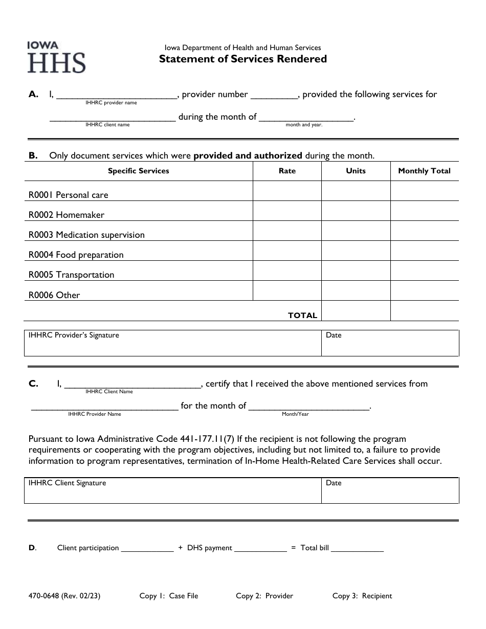 Form 4700648 Fill Out, Sign Online and Download Printable PDF, Iowa