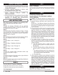 Form RCT-121B Gross Premiums Tax for Foreign Life or Foreign Title Insurance Companies - Pennsylvania, Page 8