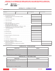 Form REV-860 Schedule C-5, OA, OD - Pennsylvania