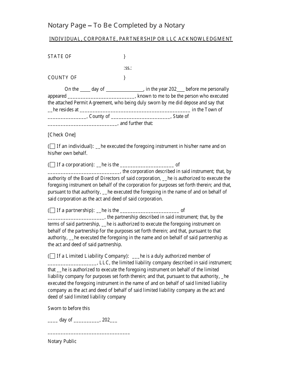 2024 New York Ogs Permit Agreement - Fill Out, Sign Online and Download ...