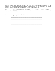 Form 391 (COM4543) Corrective Filings Under the Ohio Securities Act Second Form - Ohio, Page 2