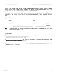 Form COM4542 Explanatory Statement/Non-prejudice Statement - Ohio, Page 2