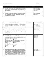 Form 041 (COM4522) Filing of Information Pertaining to a Control Bid - Ohio, Page 3