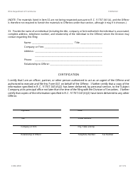 Form 041 (COM4522) Filing of Information Pertaining to a Control Bid - Ohio, Page 7