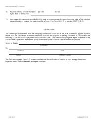 Form 3-Q (COM4596) Report of Sale of Securities - Ohio, Page 3