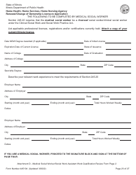 Form 445104 Home Health, Home Services, Home Nursing Agency Renewal/Change of Ownership Licensure Application - Illinois, Page 23