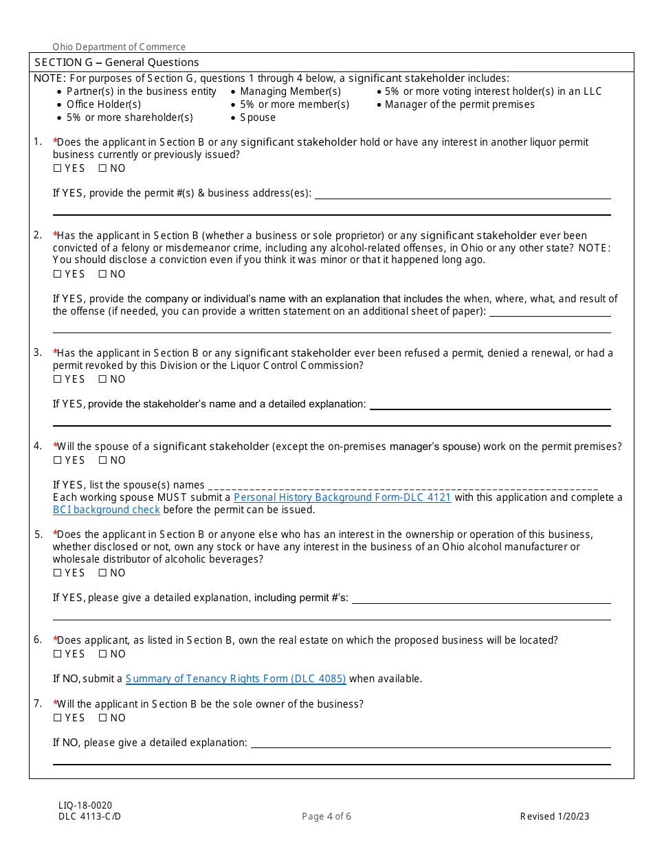 Form DLC4113-C/D (LIQ-18-0020) - Fill Out, Sign Online And Download ...