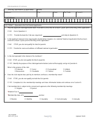 Form DLC4171_D-4 (LIQ-18-0020) Application for New D-4 (Private Club) Alcoholic Beverage Permit - Ohio, Page 2