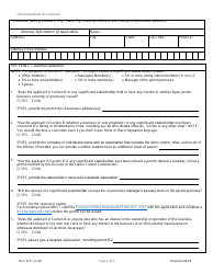 Form DLC4171_D-4A Application for New D-4a Alcoholic Beverage Permit for an Airline Company&#039;s Private Club - Ohio, Page 2