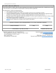 Form DLC4171_D-4A Application for New D-4a Alcoholic Beverage Permit for an Airline Company&#039;s Private Club - Ohio, Page 5