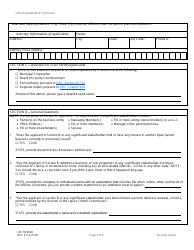 Form DLC4113_D-5D (LIQ-18-0020) Application for New D-5d Alcoholic Beverage Permit at an Airport Restaurant - Ohio, Page 2