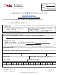 Form DLC4113_D-5I (LIQ-18-0020) Application for New D-5 I Alcoholic Beverage Permit - Ohio