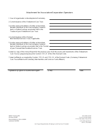 Cemetery Registration Form - Ohio, Page 2