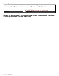 Form AR-636-002 Architect Registration Initial Application - Washington, Page 5