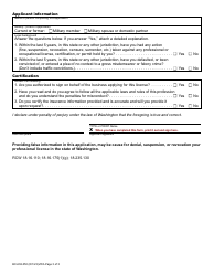 Form BC-638-050 Cosmetology, Hair Design, Barber, Manicurist, Esthetician, Master Esthetician, or Instructor School License Application - Washington, Page 3