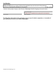 Form CR-688-001 Court Reporter Certification Application - Washington, Page 2