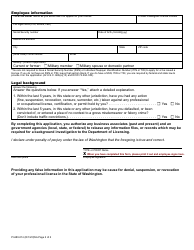 Form PI-689-014 Private Investigator Association Request - Washington, Page 2