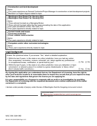 Form RE-623-125 Real Estate Instructor Approval Application - Washington, Page 4