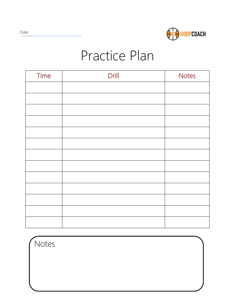 Basketball Practice Plan - Hoopcoach