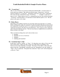 Youth Basketball Drills &amp; Sample Practice Plans, Page 12